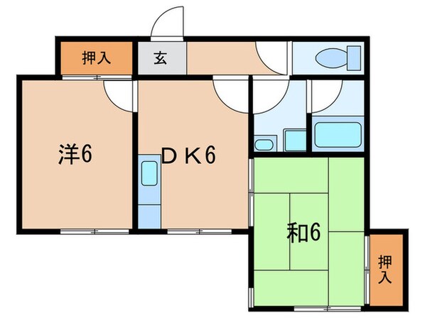 ハピネス浦風Ⅱの物件間取画像